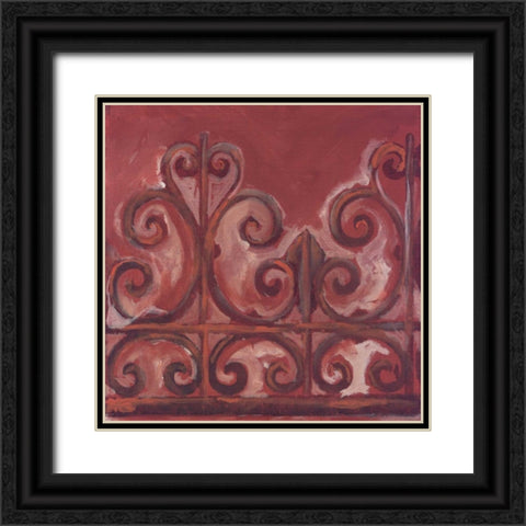 . Black Ornate Wood Framed Art Print with Double Matting by Haynes, Smith