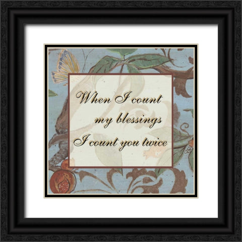 . Black Ornate Wood Framed Art Print with Double Matting by Haynes, Smith