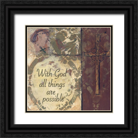 . Black Ornate Wood Framed Art Print with Double Matting by Haynes, Smith