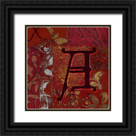 . Black Ornate Wood Framed Art Print with Double Matting by Haynes, Smith