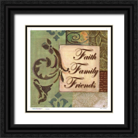 . Black Ornate Wood Framed Art Print with Double Matting by Haynes, Smith