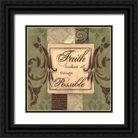 . Black Ornate Wood Framed Art Print with Double Matting by Haynes, Smith