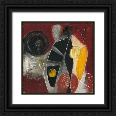 . Black Ornate Wood Framed Art Print with Double Matting by Haynes, Smith