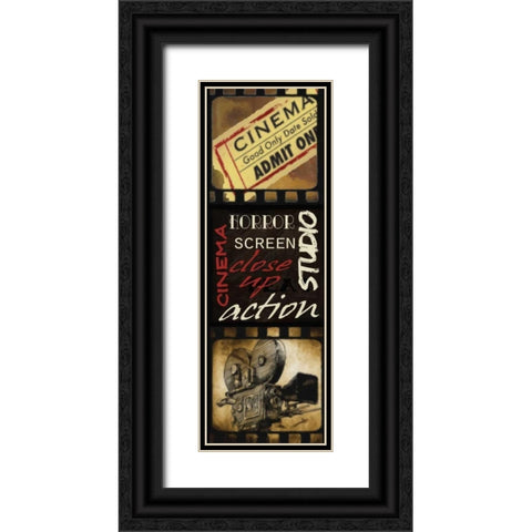 BOX  OFFICE I Black Ornate Wood Framed Art Print with Double Matting by Greene, Taylor