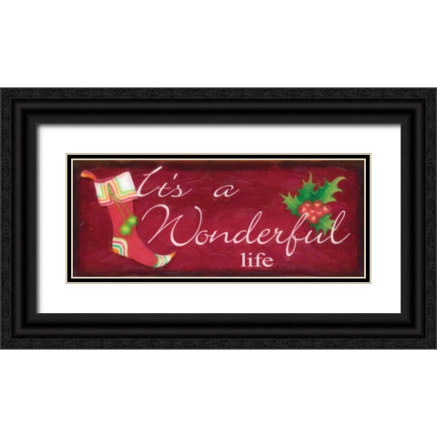 WONDERFUL LIFE Black Ornate Wood Framed Art Print with Double Matting by Greene, Taylor