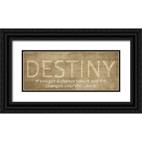 Destiny Black Ornate Wood Framed Art Print with Double Matting by Greene, Taylor