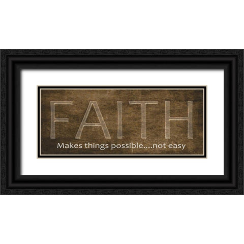 Faith Black Ornate Wood Framed Art Print with Double Matting by Greene, Taylor