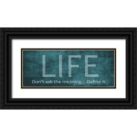 Life Black Ornate Wood Framed Art Print with Double Matting by Greene, Taylor