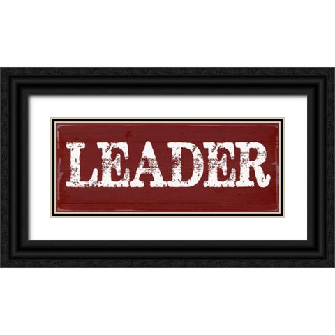 LEADER Black Ornate Wood Framed Art Print with Double Matting by Greene, Taylor