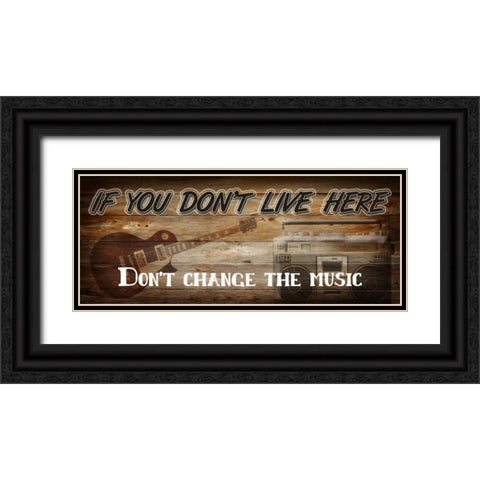 If You Dont Live Here Black Ornate Wood Framed Art Print with Double Matting by Greene, Taylor