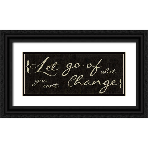 Let Go Black Ornate Wood Framed Art Print with Double Matting by Greene, Taylor