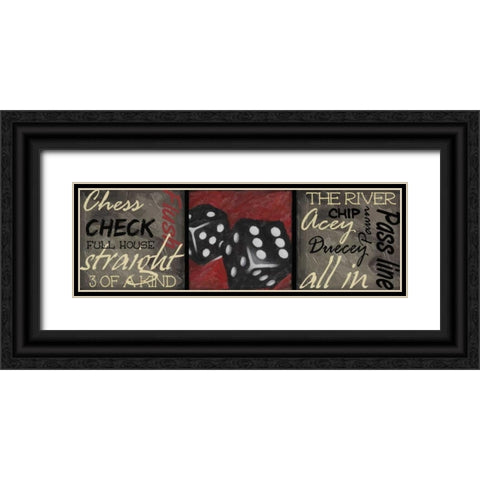 CLASSIC GAMES E Black Ornate Wood Framed Art Print with Double Matting by Greene, Taylor