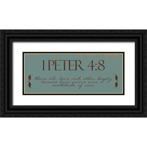 ABOVE ALL Black Ornate Wood Framed Art Print with Double Matting by Greene, Taylor