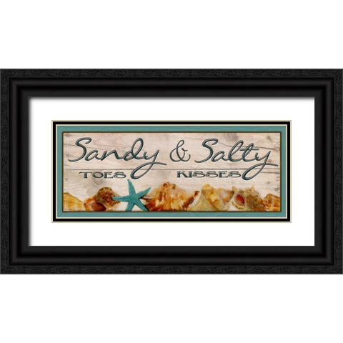 SANDY TOES Black Ornate Wood Framed Art Print with Double Matting by Greene, Taylor