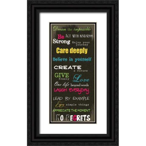 Dream Impossible Black Ornate Wood Framed Art Print with Double Matting by Greene, Taylor