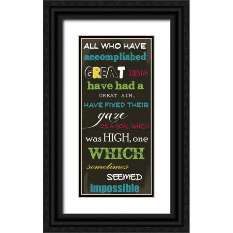 ALL WHO HAVE N Black Ornate Wood Framed Art Print with Double Matting by Greene, Taylor