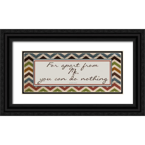 APART FROM ME E Black Ornate Wood Framed Art Print with Double Matting by Greene, Taylor