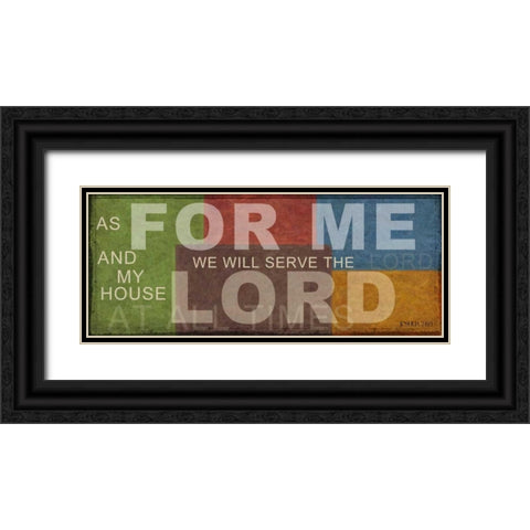 AS FOR ME A1 Black Ornate Wood Framed Art Print with Double Matting by Greene, Taylor