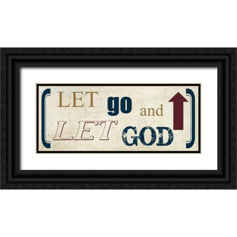 Let Go Black Ornate Wood Framed Art Print with Double Matting by Greene, Taylor