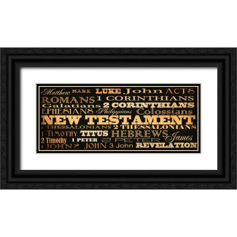 New Testament Black Ornate Wood Framed Art Print with Double Matting by Greene, Taylor