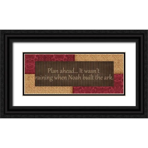 PLAN AHEAD Black Ornate Wood Framed Art Print with Double Matting by Greene, Taylor