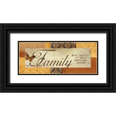 CHERISH FAMILY Black Ornate Wood Framed Art Print with Double Matting by Greene, Taylor
