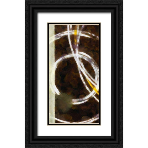 OPALA  PANEL I Black Ornate Wood Framed Art Print with Double Matting by Greene, Taylor