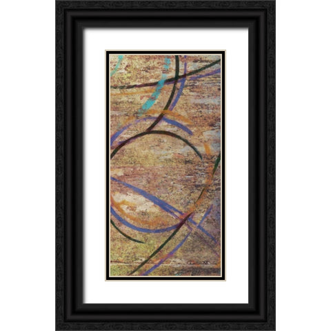 CIRCLE AROUND PANEL II Black Ornate Wood Framed Art Print with Double Matting by Greene, Taylor