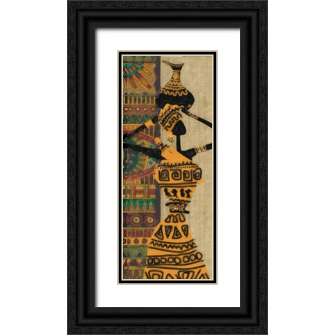 ETHNIC BEAUTY II Black Ornate Wood Framed Art Print with Double Matting by Greene, Taylor