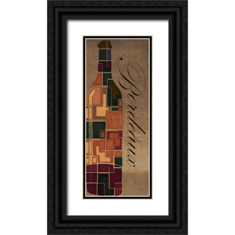 BORDEAUX Black Ornate Wood Framed Art Print with Double Matting by Greene, Taylor