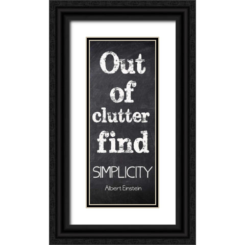 Out Of Clutter Black Ornate Wood Framed Art Print with Double Matting by Greene, Taylor