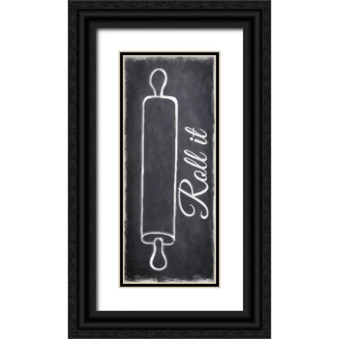 Roll It Black Ornate Wood Framed Art Print with Double Matting by Greene, Taylor