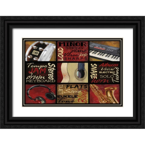 Jam 2 Black Ornate Wood Framed Art Print with Double Matting by Greene, Taylor