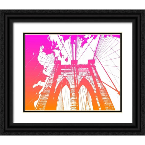 BRIDGE Black Ornate Wood Framed Art Print with Double Matting by Greene, Taylor