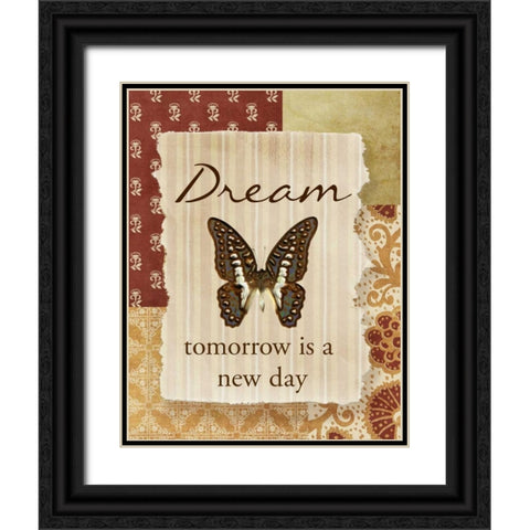 DREAM Black Ornate Wood Framed Art Print with Double Matting by Greene, Taylor