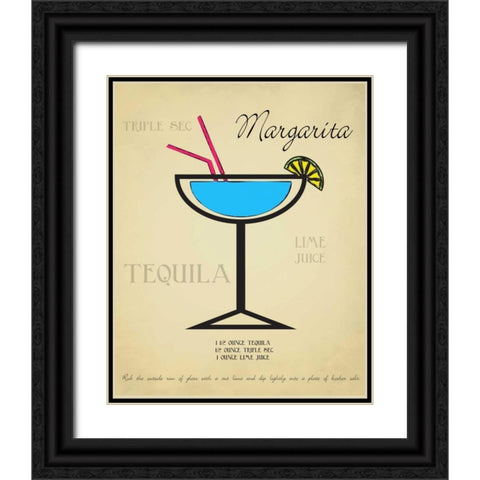 Margarita Black Ornate Wood Framed Art Print with Double Matting by Greene, Taylor