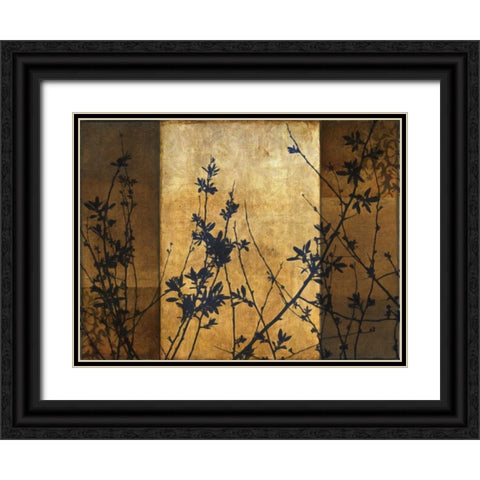 SIMPLE SILHOUETTE A Black Ornate Wood Framed Art Print with Double Matting by Greene, Taylor