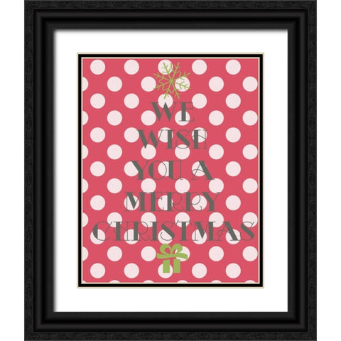 WE WISH TREE Black Ornate Wood Framed Art Print with Double Matting by Greene, Taylor