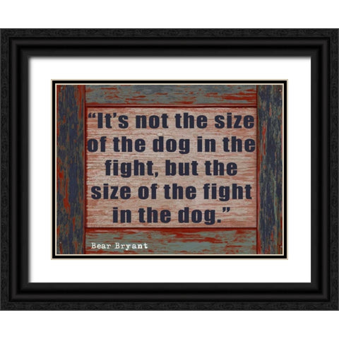 SIZE OF THE DOG rev1 Black Ornate Wood Framed Art Print with Double Matting by Greene, Taylor