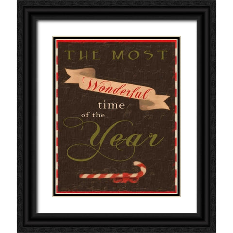 WONDERFUL TIME Black Ornate Wood Framed Art Print with Double Matting by Greene, Taylor