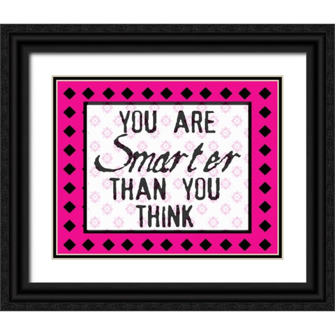 MUCH SMARTER Black Ornate Wood Framed Art Print with Double Matting by Greene, Taylor