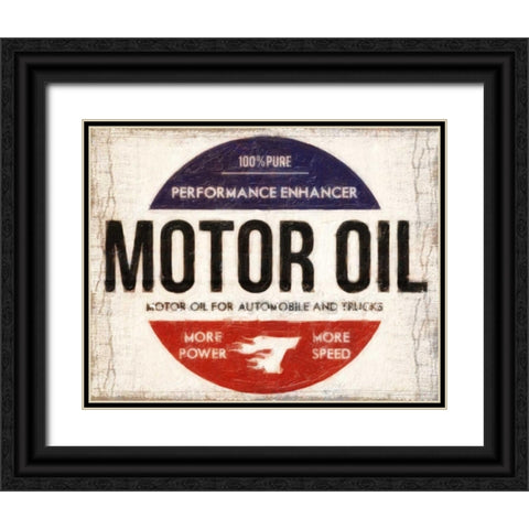 MOTOR OIL Black Ornate Wood Framed Art Print with Double Matting by Greene, Taylor