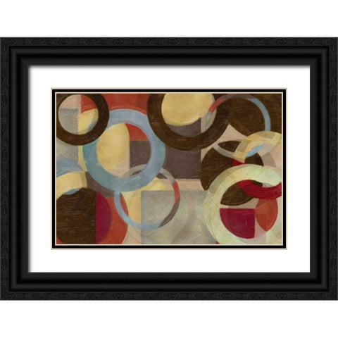 HALO WEAVE Black Ornate Wood Framed Art Print with Double Matting by Greene, Taylor