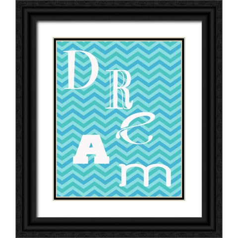 AQUA DANCE Black Ornate Wood Framed Art Print with Double Matting by Greene, Taylor