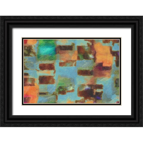 SPECTRUM Black Ornate Wood Framed Art Print with Double Matting by Greene, Taylor