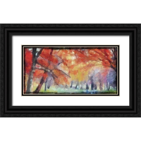 PRISM LANDSCAPE Black Ornate Wood Framed Art Print with Double Matting by Greene, Taylor