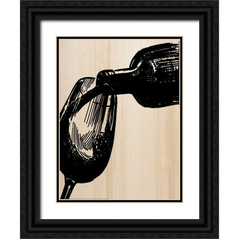 The Pour Black Ornate Wood Framed Art Print with Double Matting by Greene, Taylor