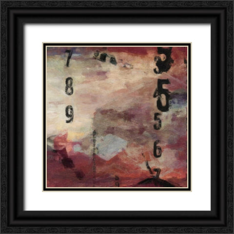 Number Study 2 Black Ornate Wood Framed Art Print with Double Matting by Greene, Taylor