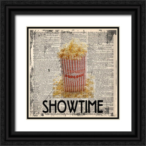 SHOWTIME Black Ornate Wood Framed Art Print with Double Matting by Greene, Taylor