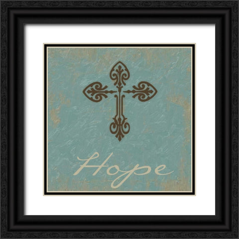 Hope Black Ornate Wood Framed Art Print with Double Matting by Greene, Taylor
